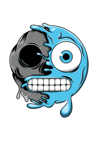 MELTING EMOJI SKULLS